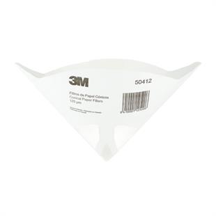 3M™ Tek kullanımlık Konik Kağıt Fitreler, 190 µ, 50411 (50li paket)