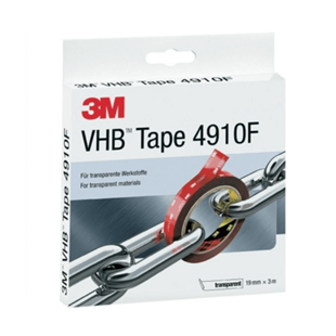 3M™ VHB™ 4910F Çift Taraflı Bant, Şeffaf (19mm x 3m)
