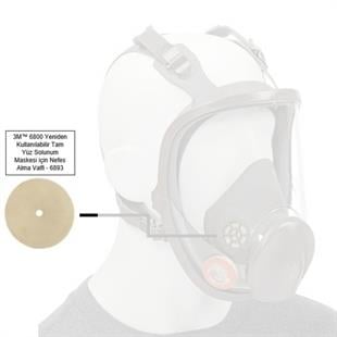 3M™ Yeniden Kullanılabilir Tam Yüz Solunum Maskesi 6000 Serisi için Nefes Alma Valfi - 6893
