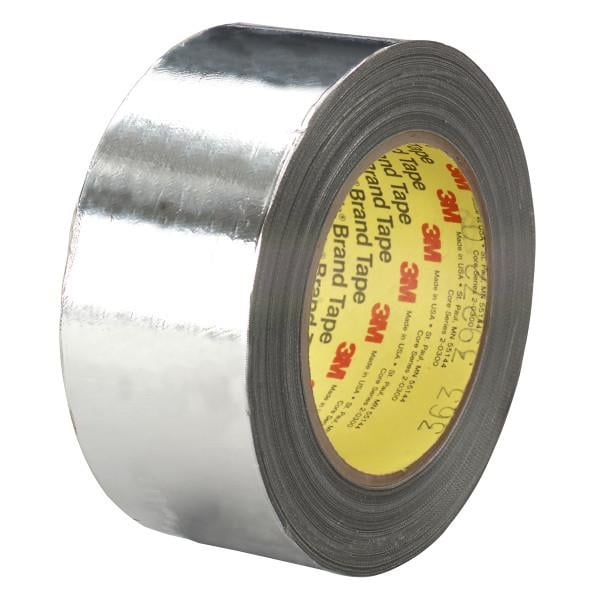 3M™ 363 Yüksek Performanslı Alüminyum Folyo/Cam Bez Bandı Gümüş (25mm x 33m)