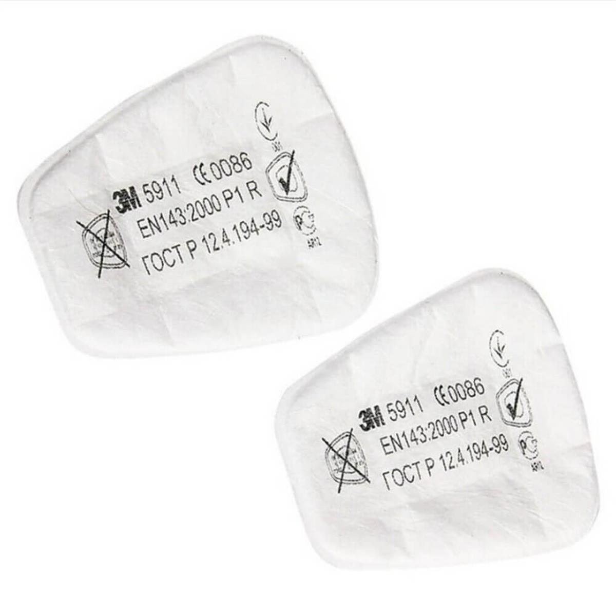 3M™ 5911 P1 Maske Filtresi Pedi - 1 Çift