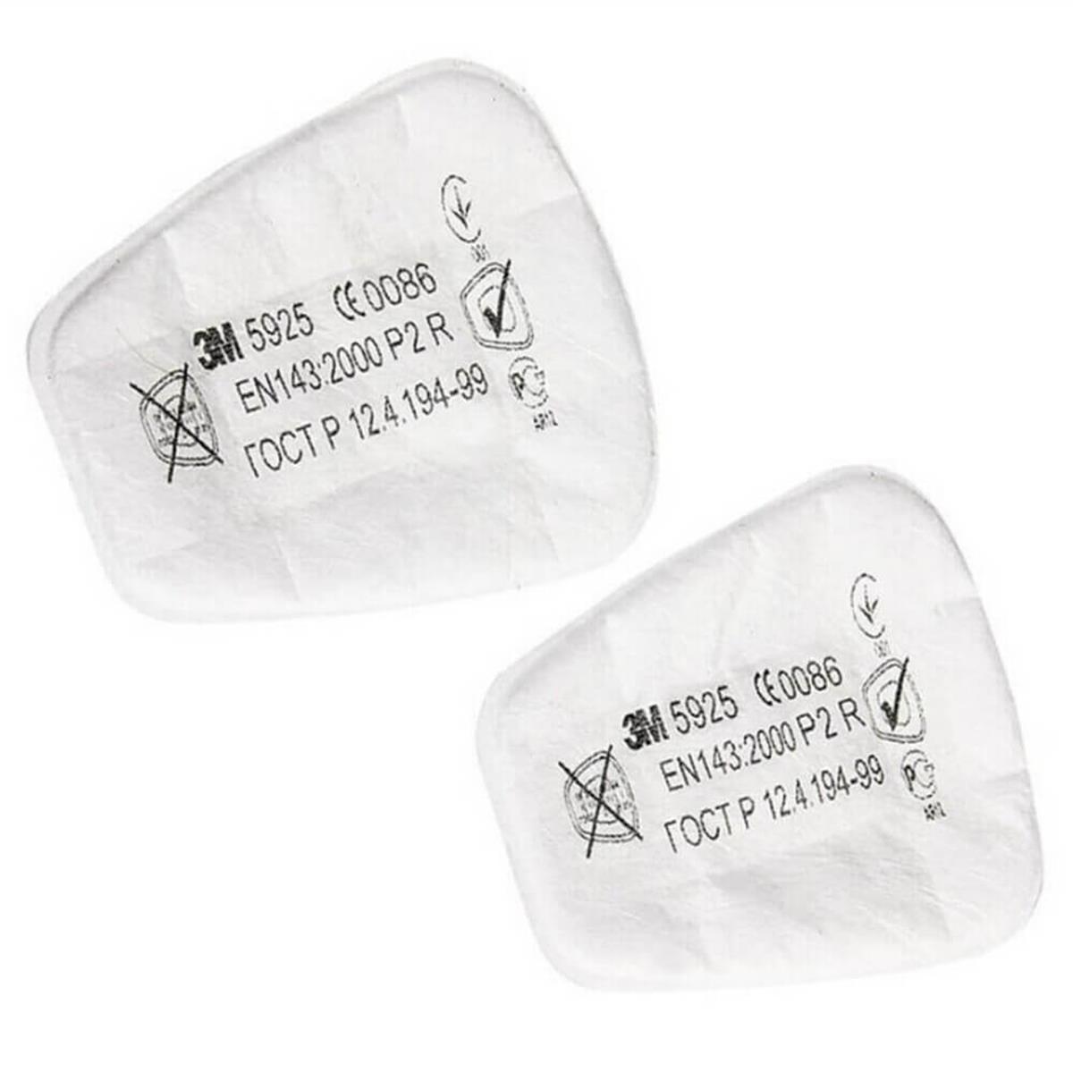 3M™ 5925 P2 Maske Filtresi Pedi - 1 Çift