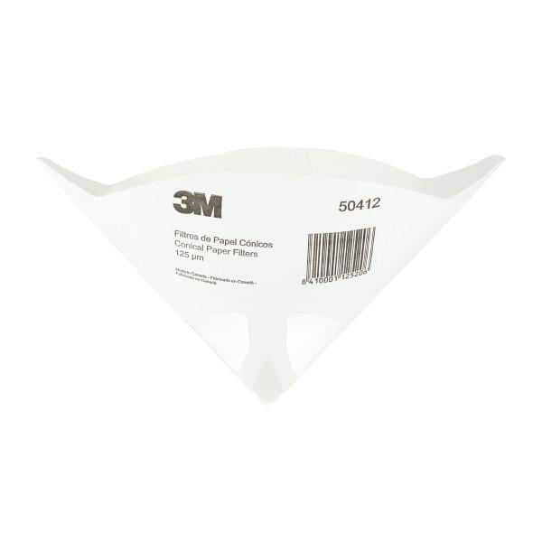 3M™ Tek kullanımlık Konik Kağıt Fitreler, 190 µ, 50411 (50li paket)