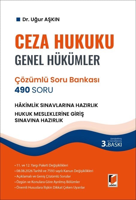 Ceza Hukuku Genel Hükümler Çözümlü Soru Bankası