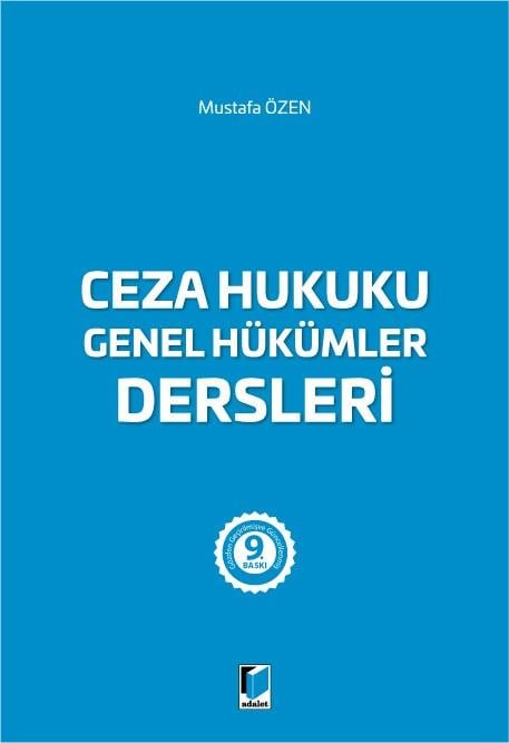 Ceza Hukuku Genel Hükümler Dersleri