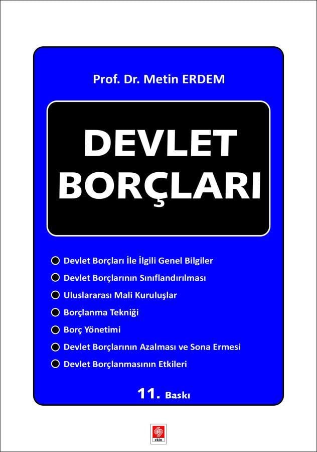DEVLET BORÇLARI 11.BASKI (EKİN*)