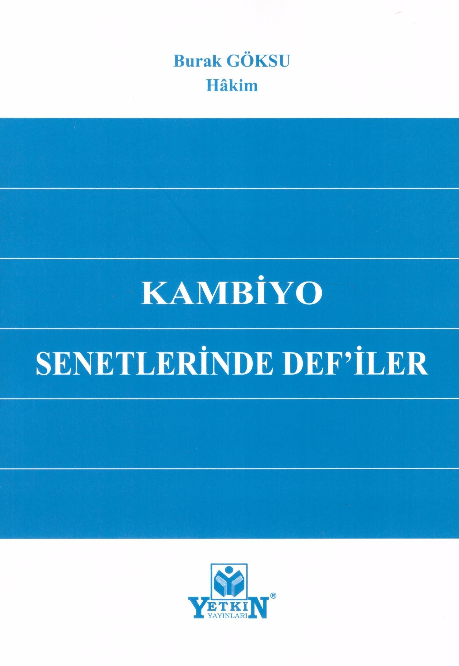 Kambiyo Senetlerinden Def'iler