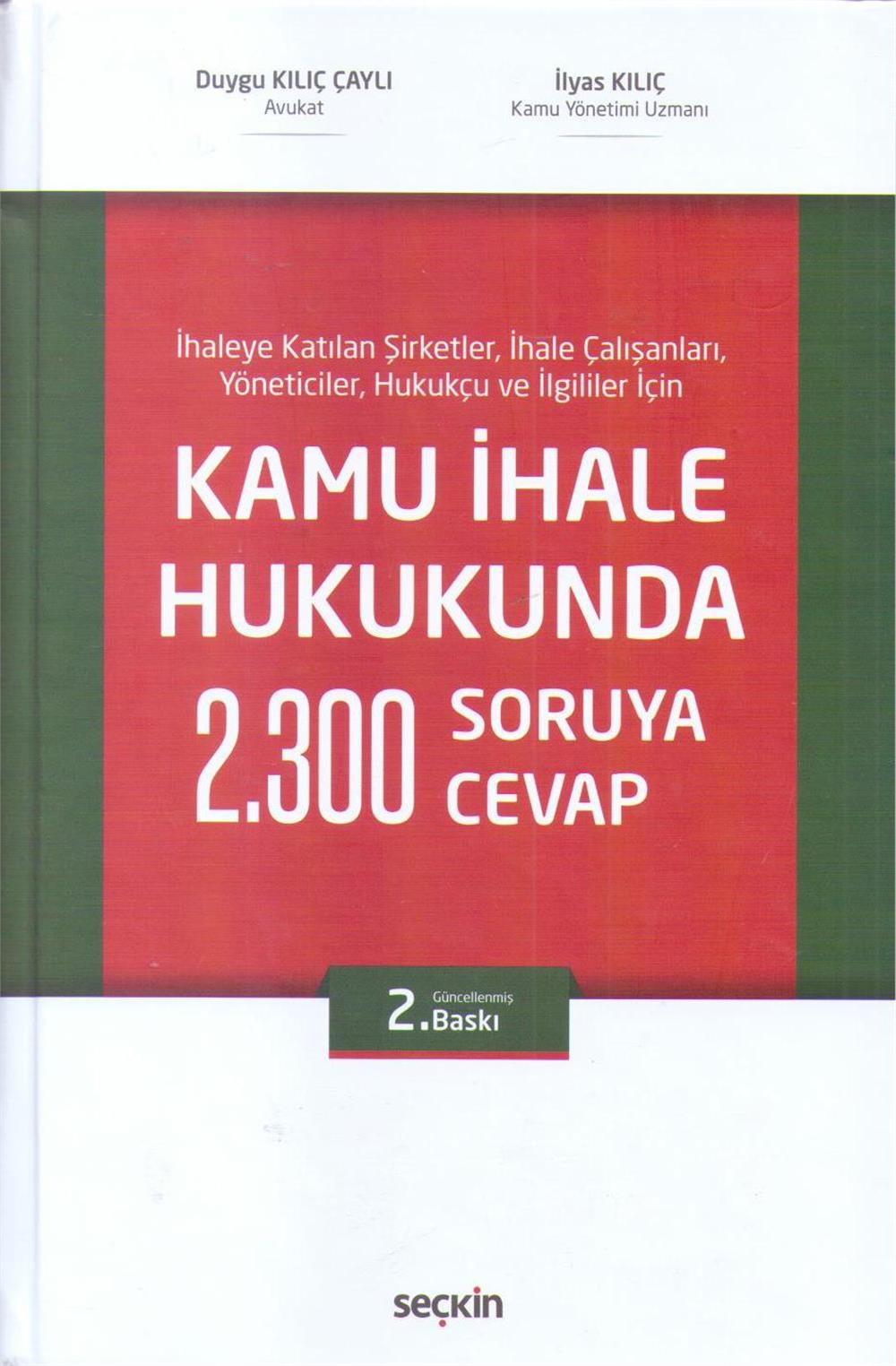 Kamu İhale Hukukunda 2.300 Soruya 2.300 Cevap