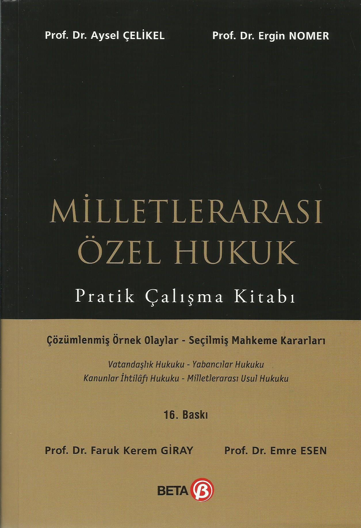 Milletlerarası Özel Hukuk Pratik Çalışma Kitabı