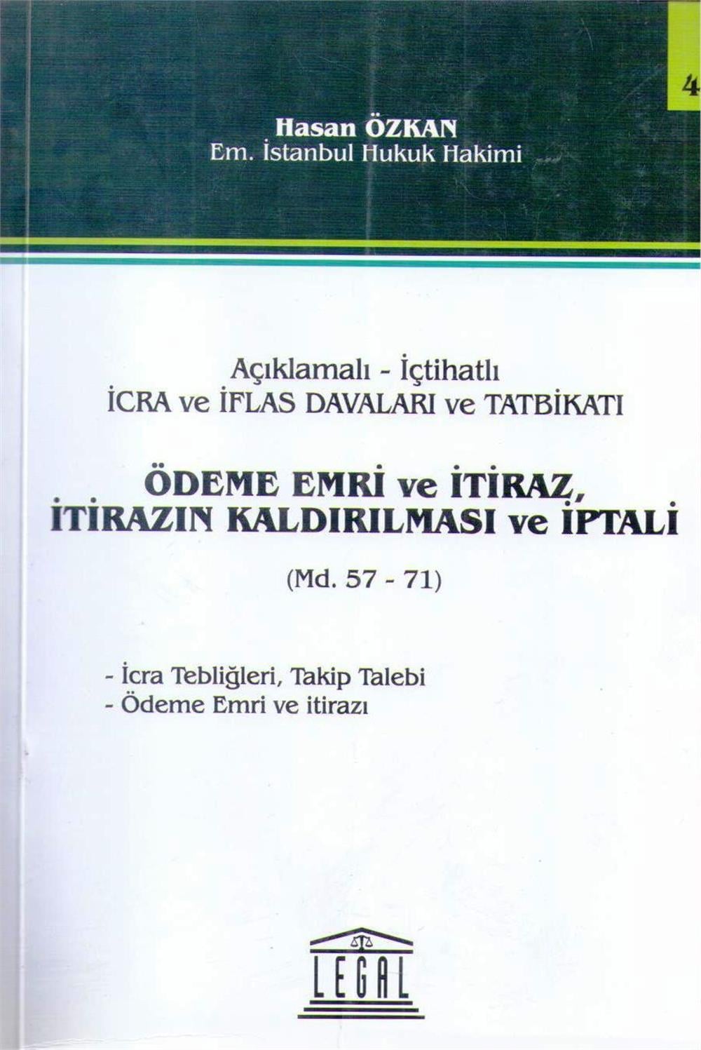 Ödeme Emri ve İtiraz, İtirazın Kaldırılması ve İptali