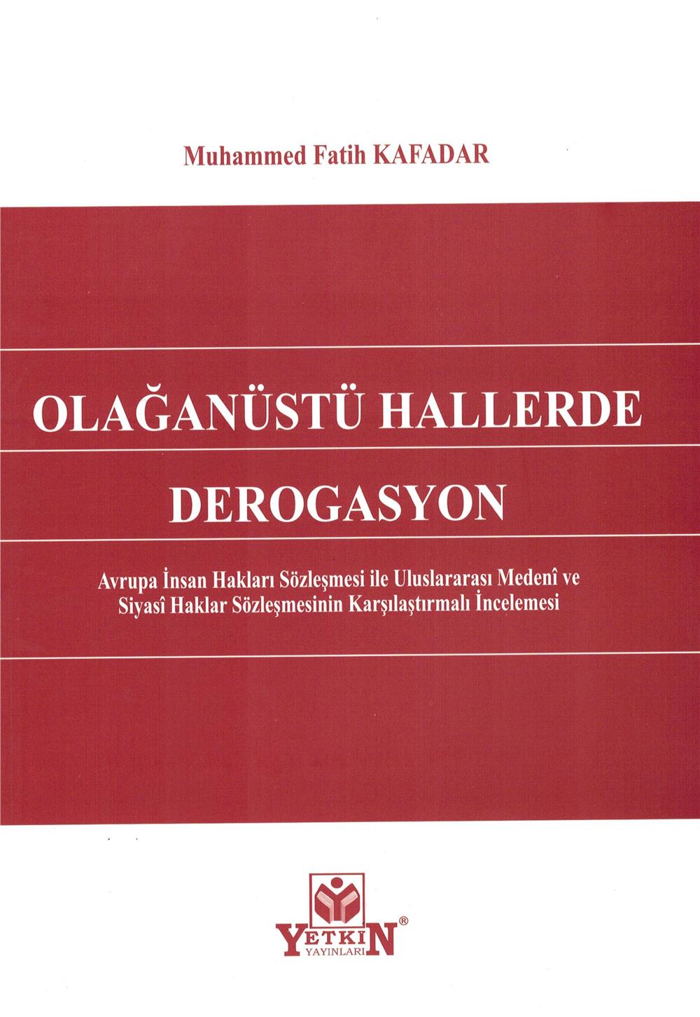 Olağanüstü Hallerde Derogasyon