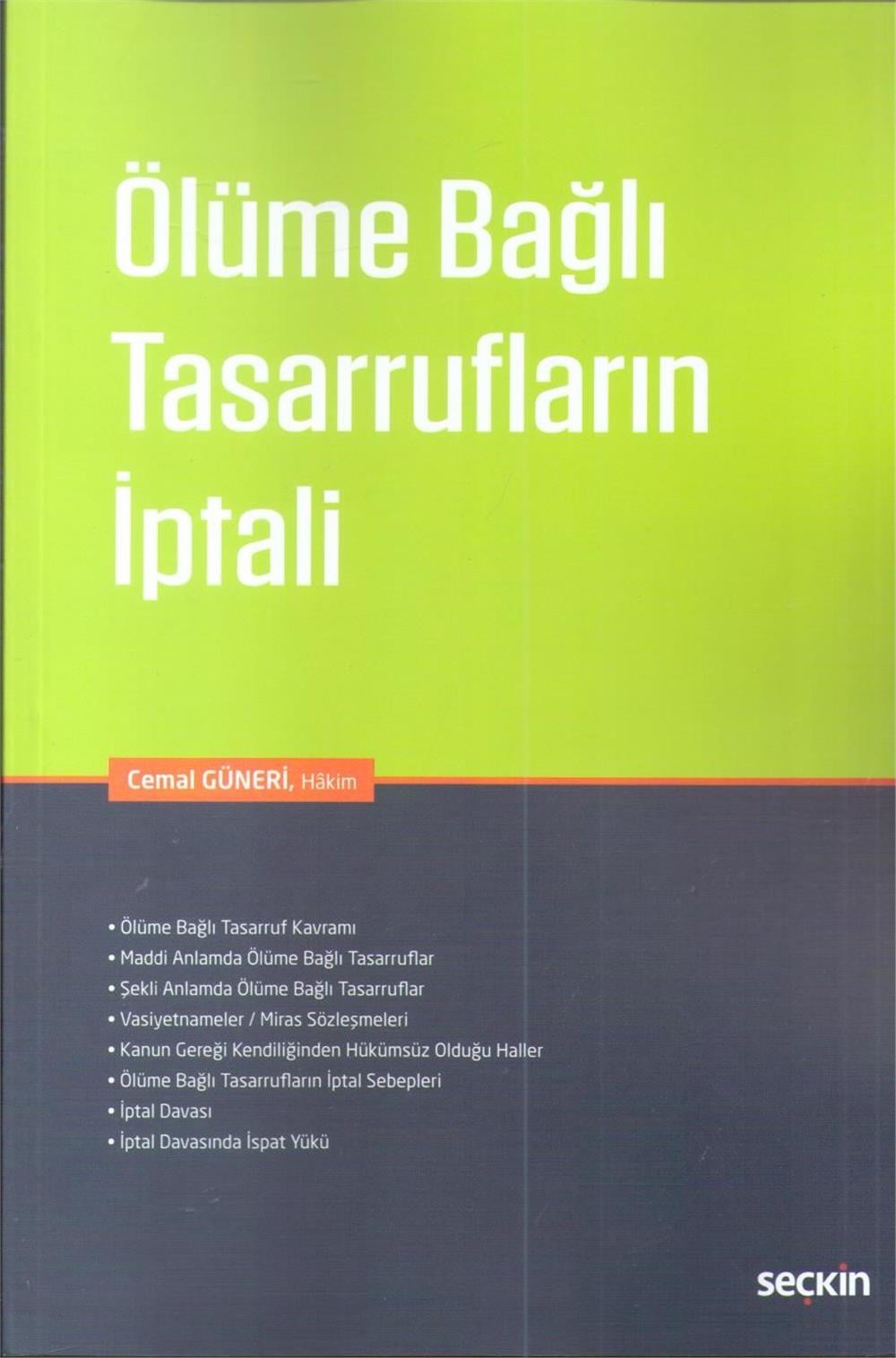 Ölüme Bağlı Tasarrufların İptali
