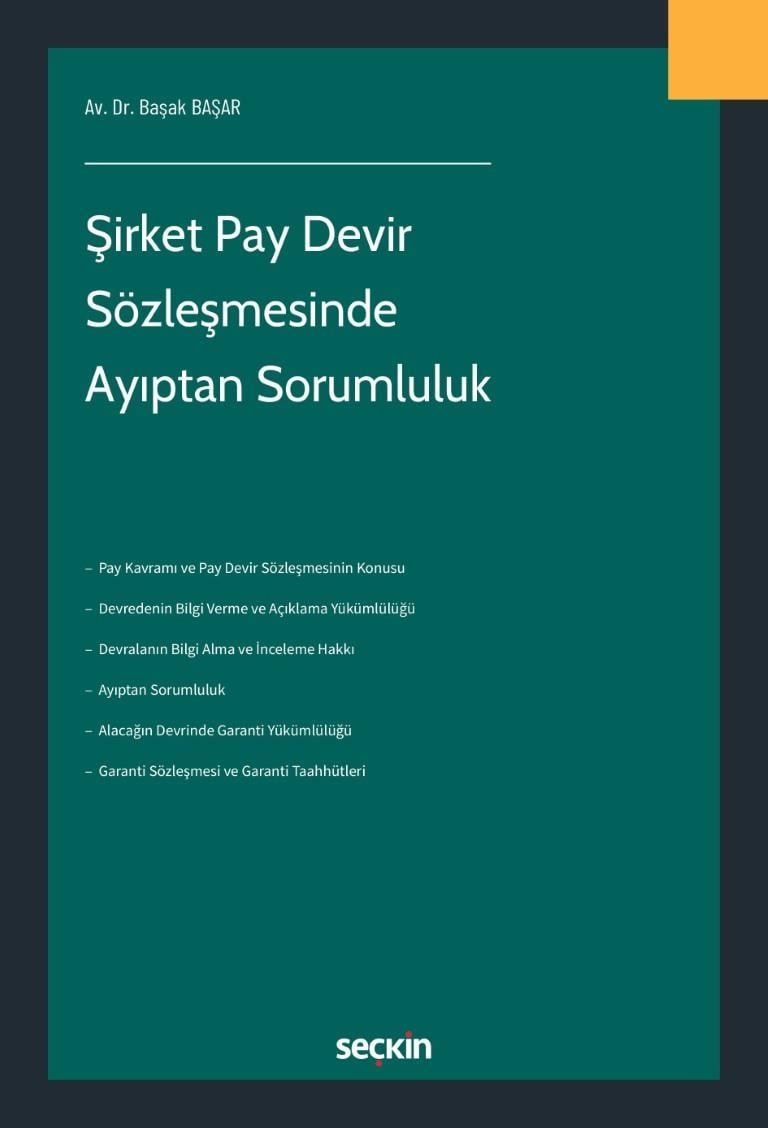 Şirket Pay Devir Sözleşmesinde Ayıptan Sorumluluk