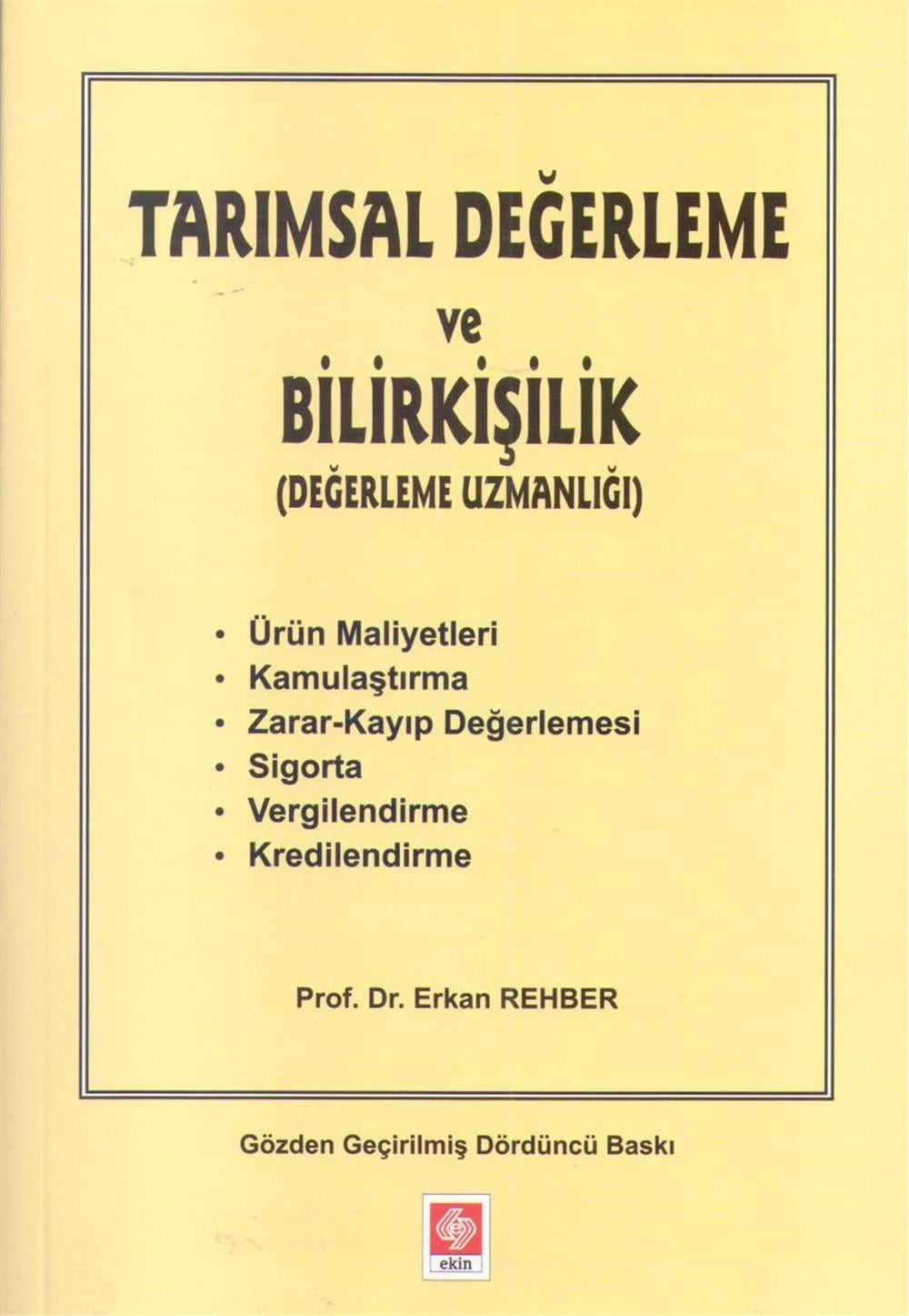 Tarımsal Değerleme ve Bilirkişilik