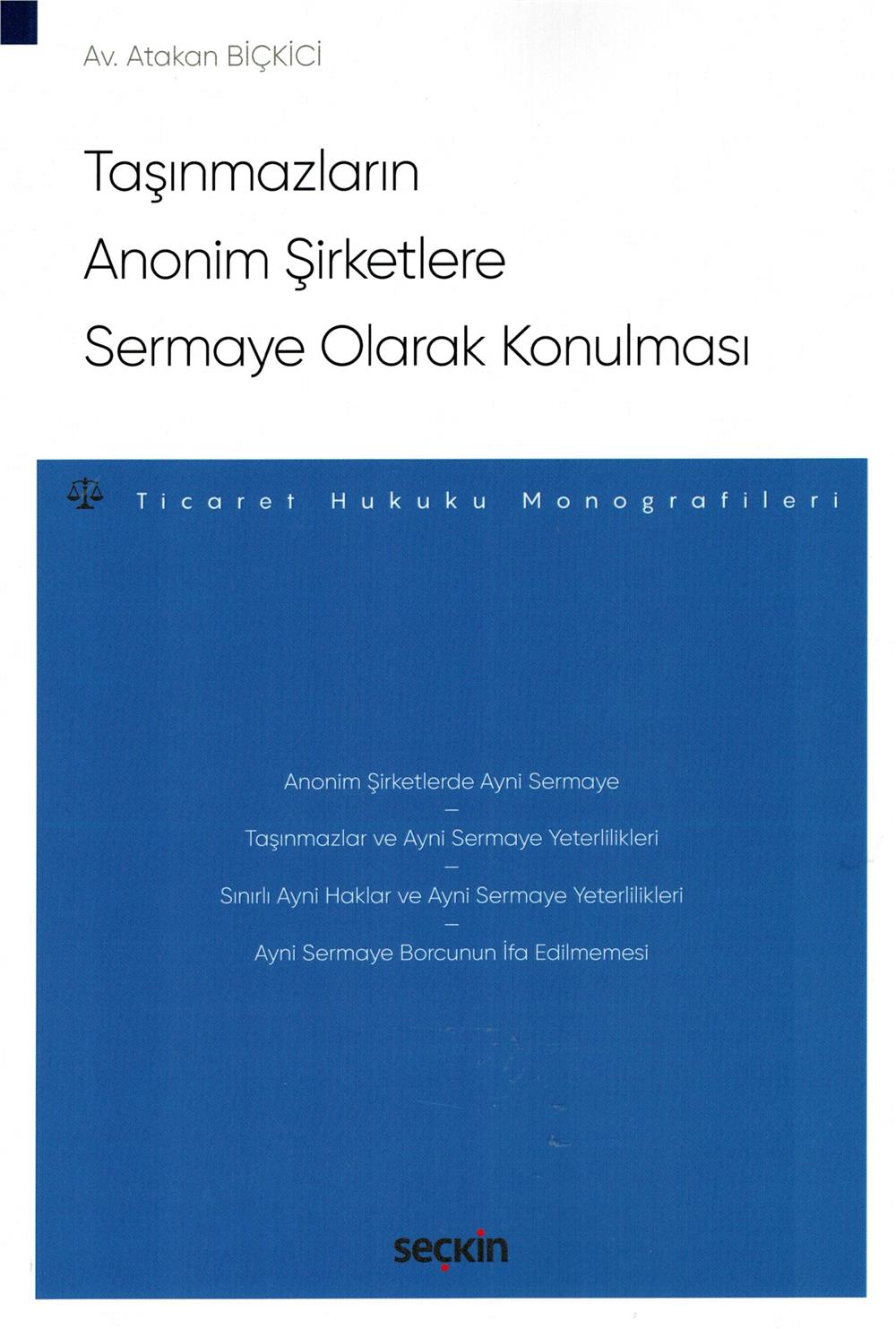 Taşınmazların Anonim Şirketlere Sermaye Olarak Konulması