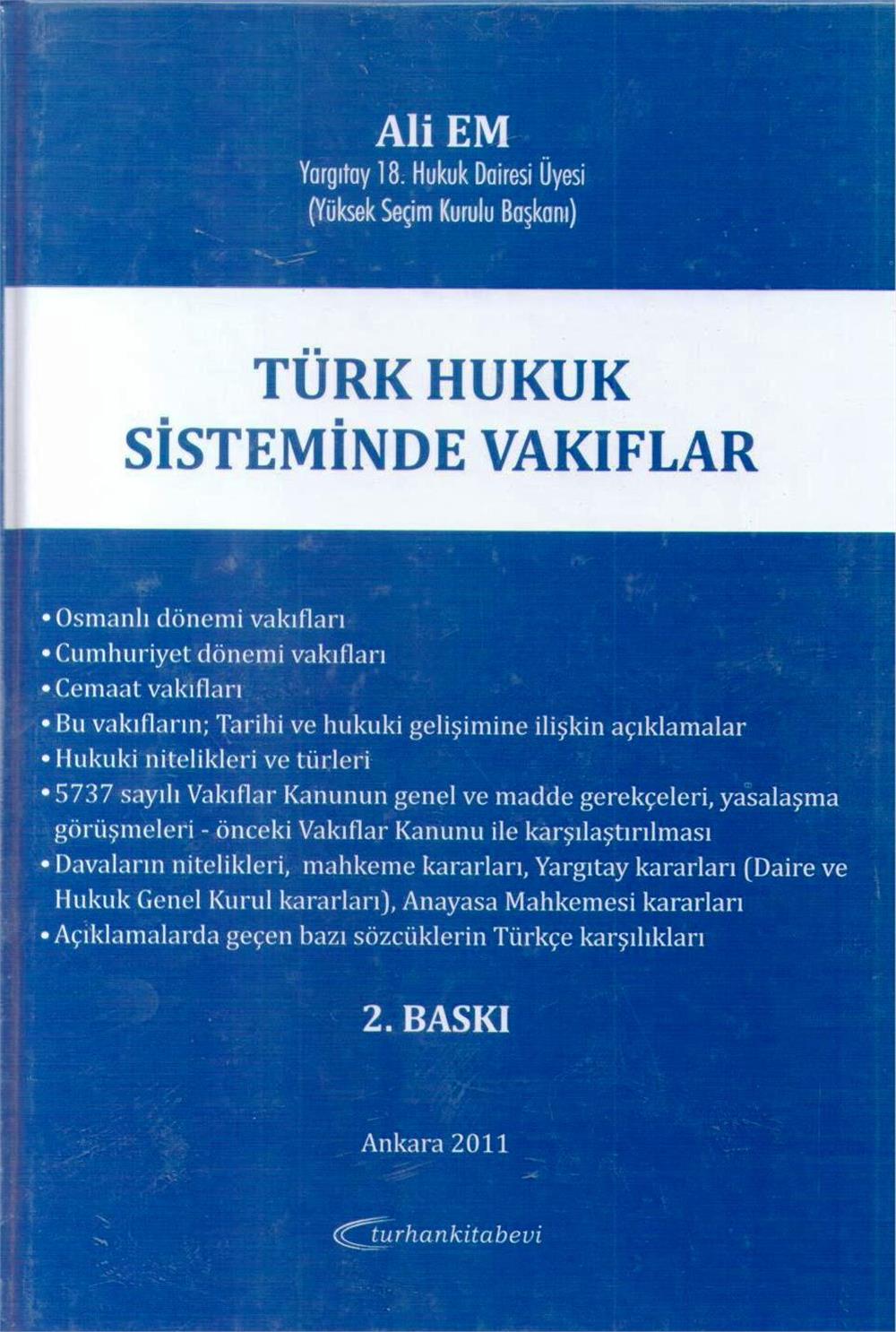 Türk Hukuk Sisteminde Vakıflar