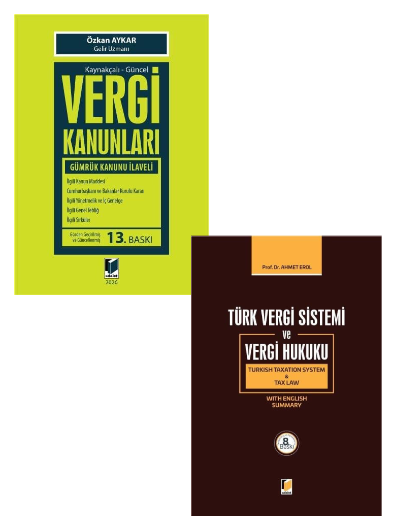 Türk Vergi Sistemi ve Vergi Hukuku + Kaynakçalı - Güncel Vergi Kanunları Kampanya Seti