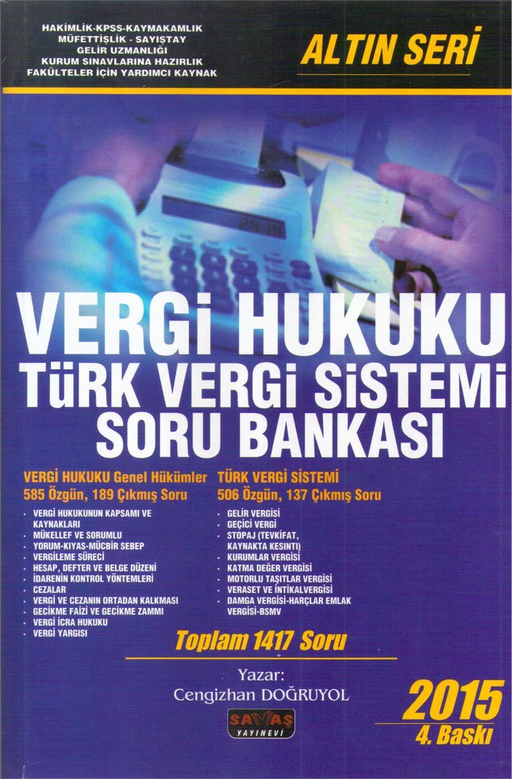 Vergi Hukuku Türk Vergi Sistemi Soru Bankası