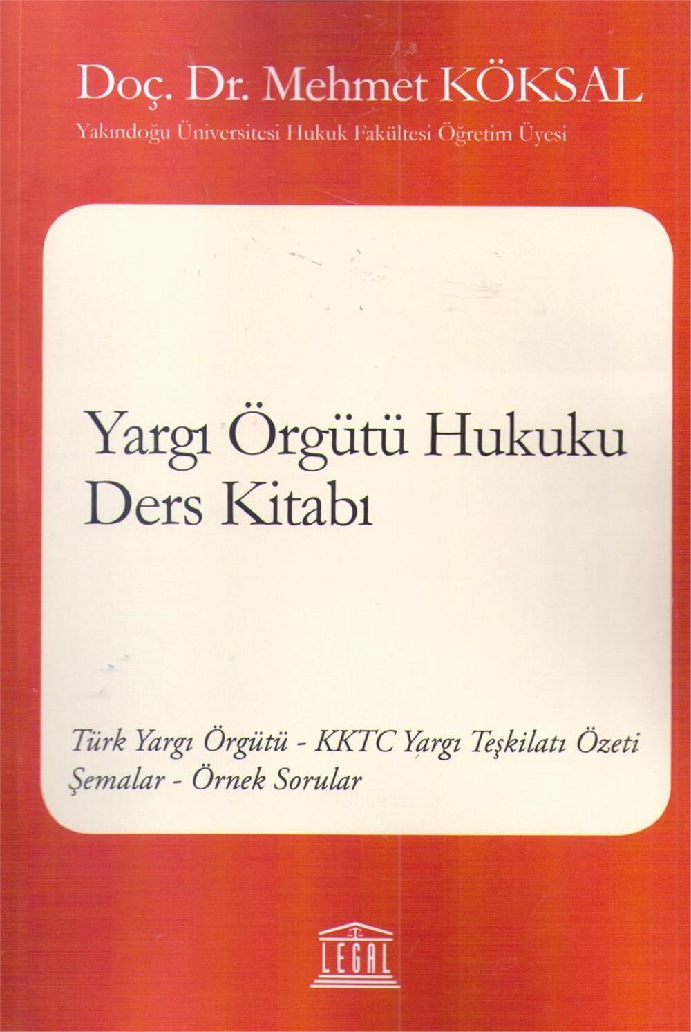 Yargı Örgütü Hukuku Ders Kitabı