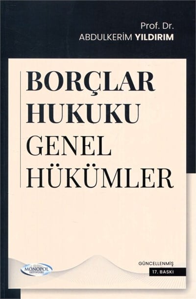 Borçlar Hukuku Genel Hükümler