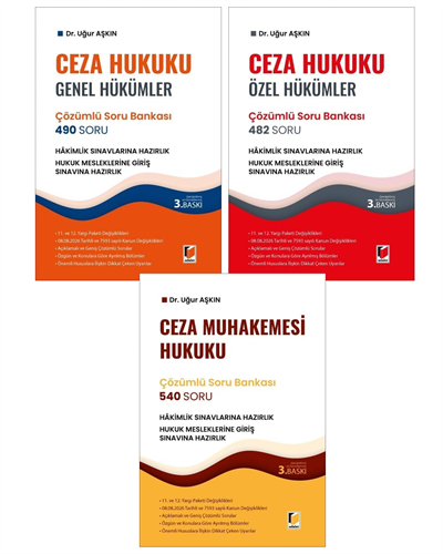 Ceza Hukuku Çözümlü Soru Bankası Seti