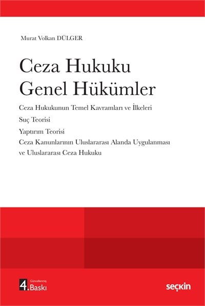 Ceza Hukuku Genel Hükümler