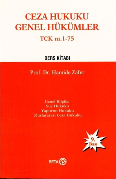 Ceza Hukuku Genel Hükümler Ders Kitabı