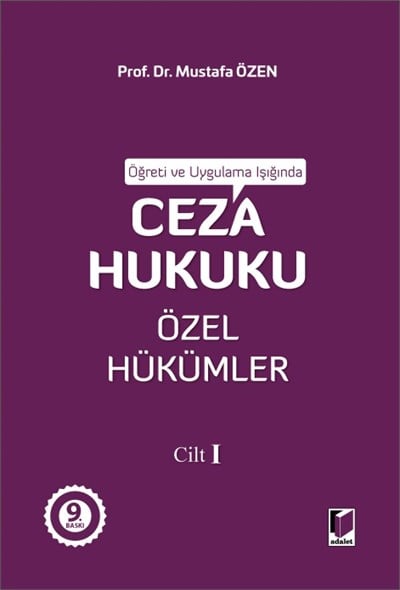 Ceza Hukuku Özel Hükümler Cilt I