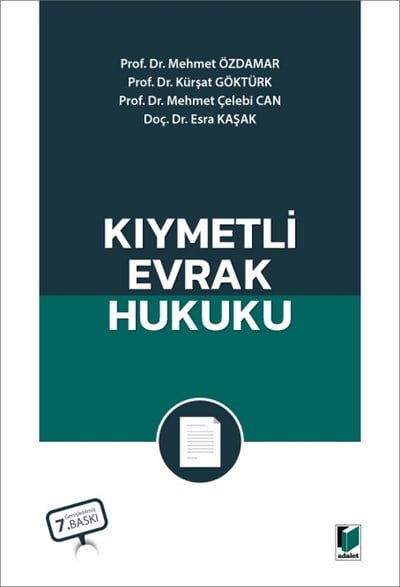 Kıymetli Evrak Hukuku