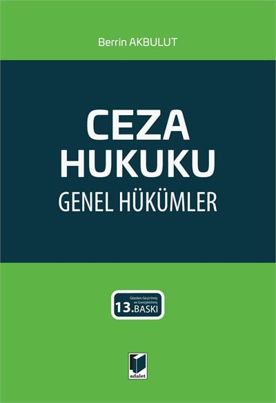 (Ön Sipariş) Ceza Hukuku Genel Hükümler