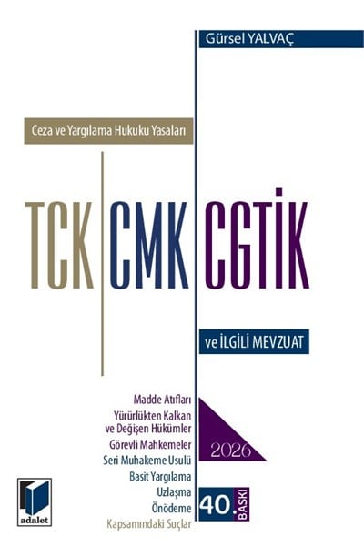 TCK - CMK - CGTİK ve İlgili Mevzuat (Cep Kitabı)