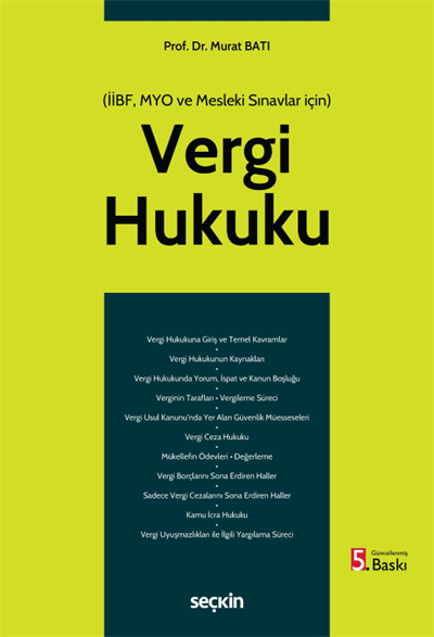 Vergi Hukuku (MYO)