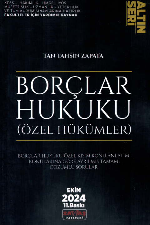 Borçlar Hukuku Özel Hükümler Konu Anlatımı - Altın Seri