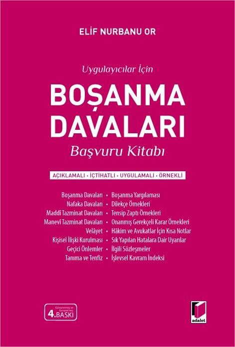 Boşanma Davaları Başvuru Kitabı