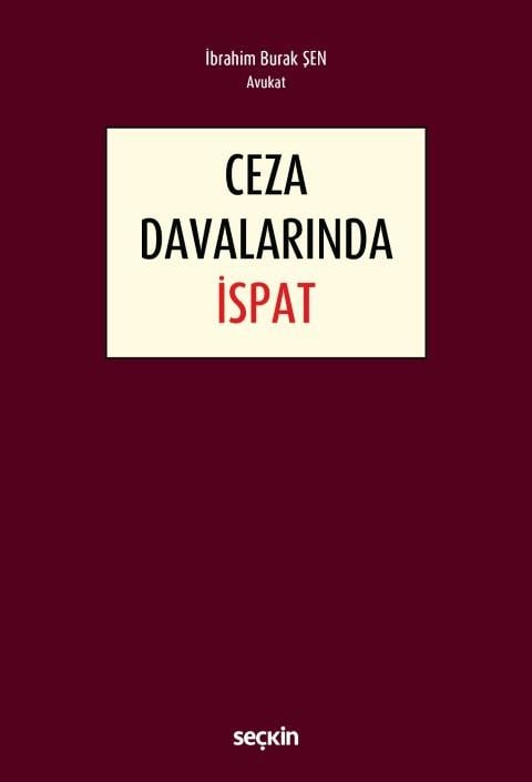 Ceza Davalarında İspat