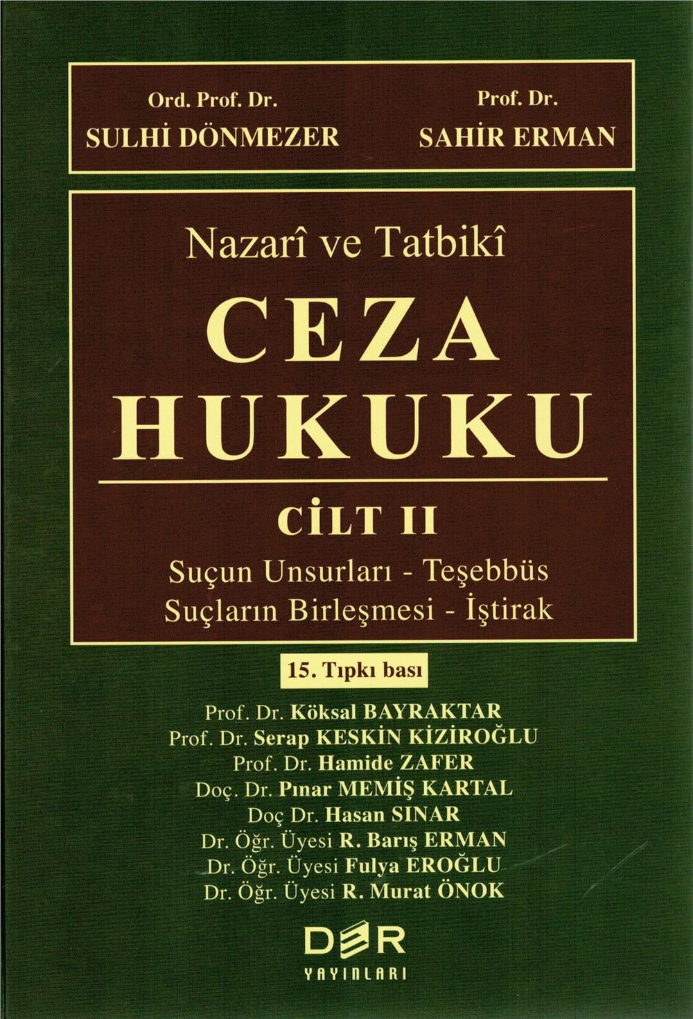 Ceza Hukuku Cilt II