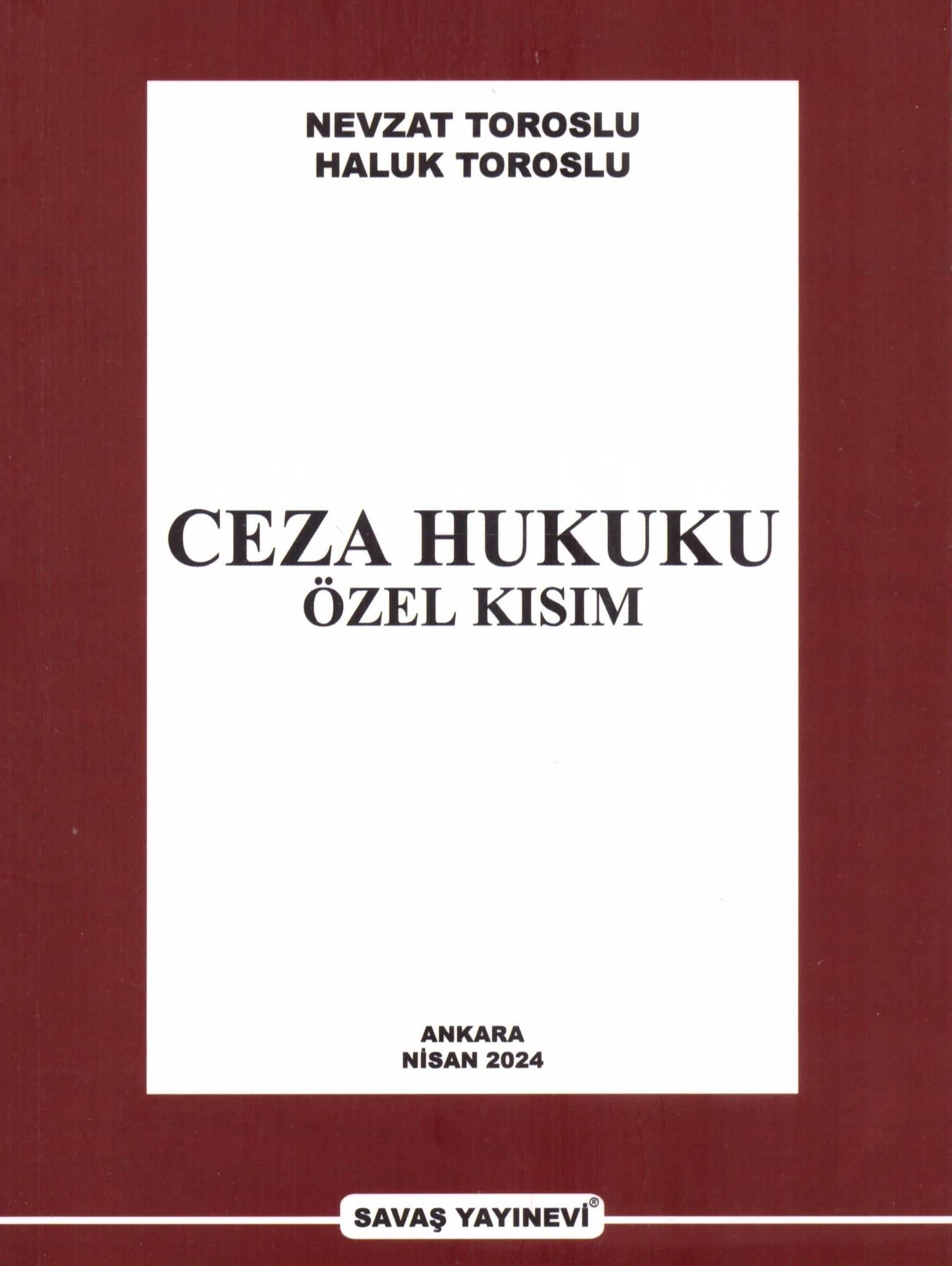 Ceza Hukuku Özel Kısım