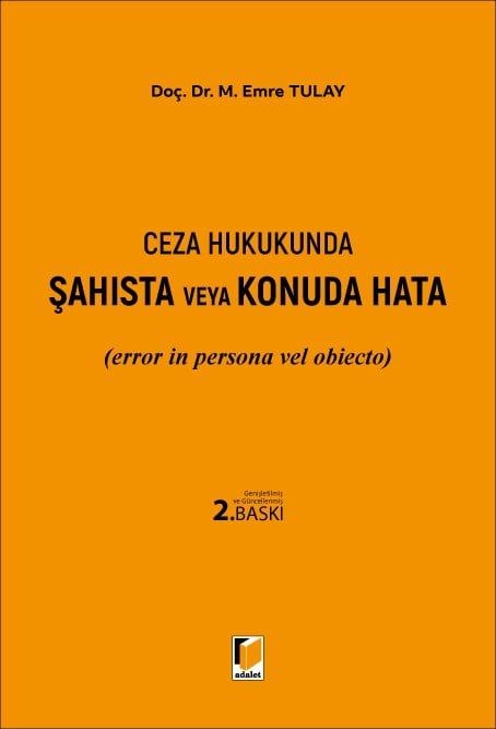 Ceza Hukukunda Şahısta veya Konuda Hata (error in persona vel obiecto)