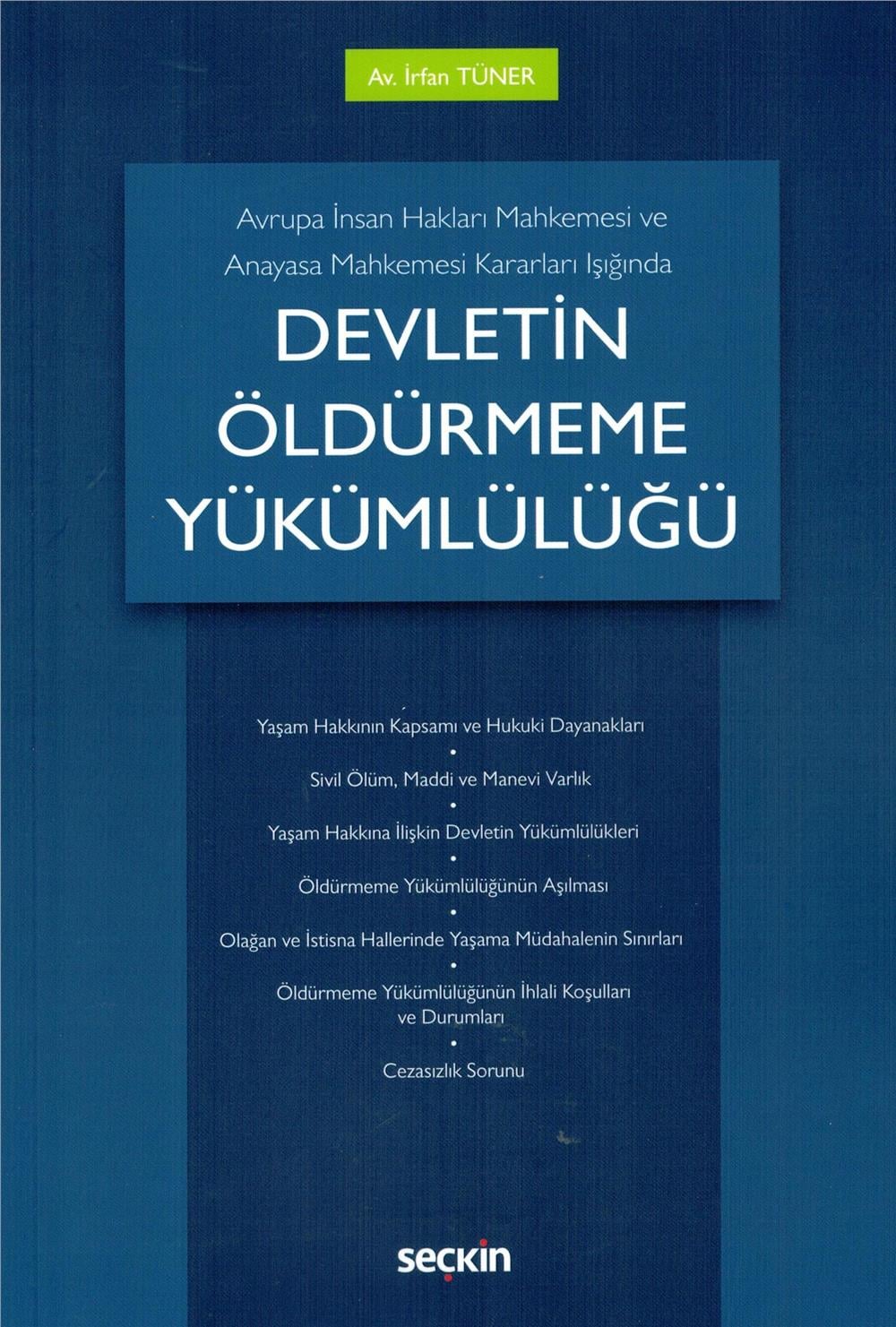 Devletin Öldürmeme Yükümlülüğü