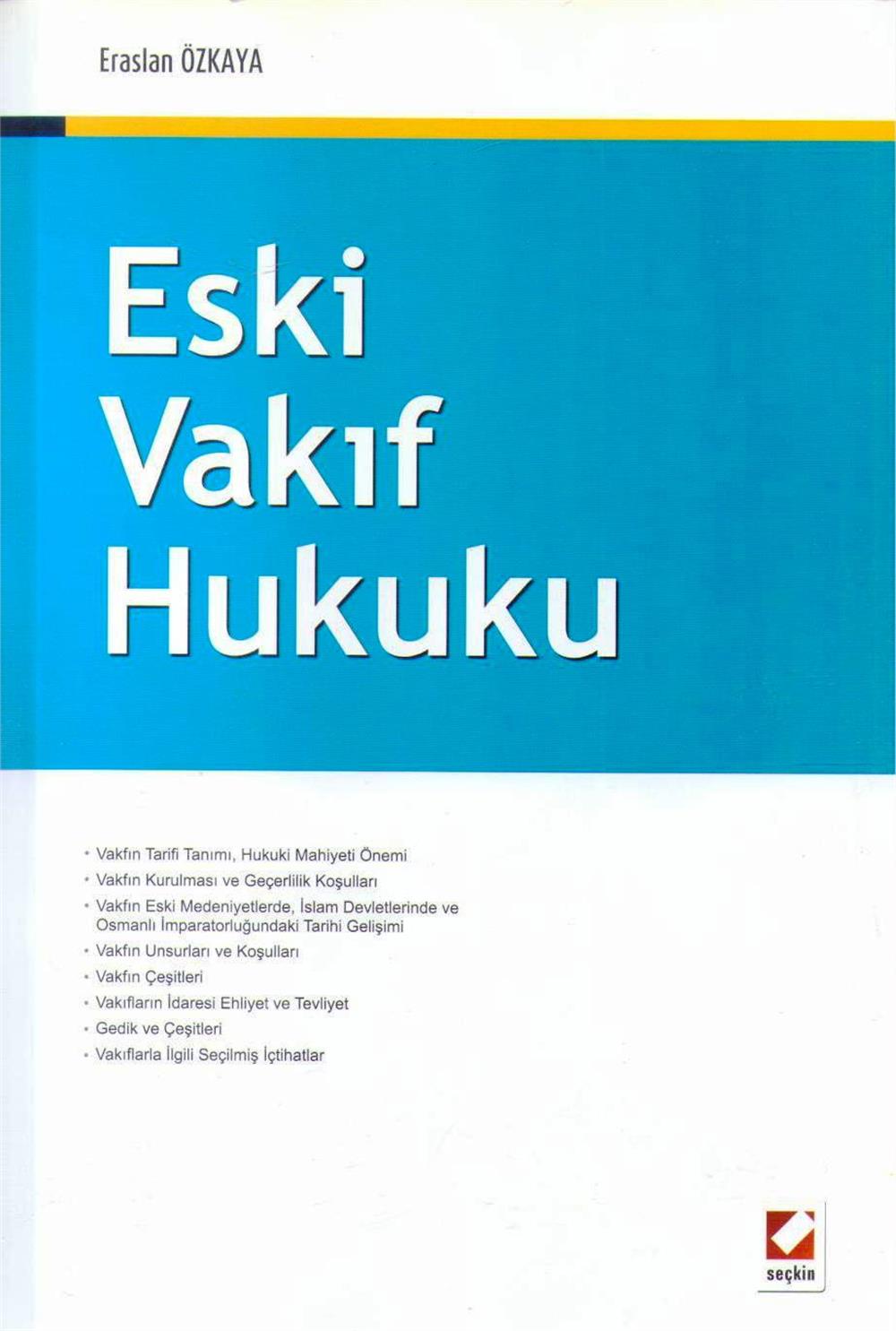Eski Vakıf Hukuku