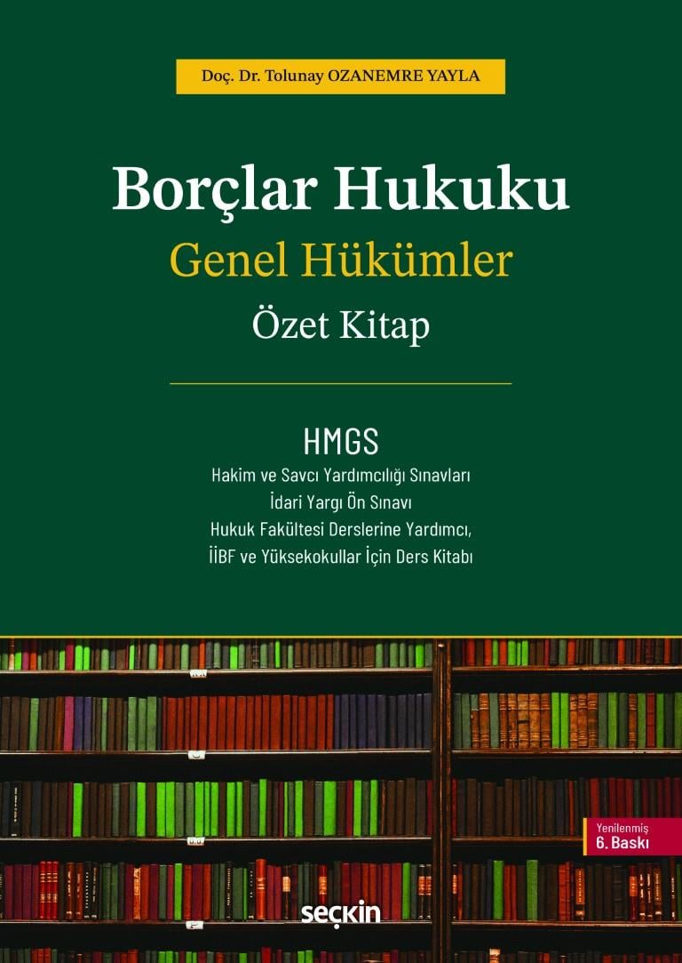 HMGS BORÇLAR HUKUKU GENEL HÜKÜMLER 6.BS (SEÇKİN+)