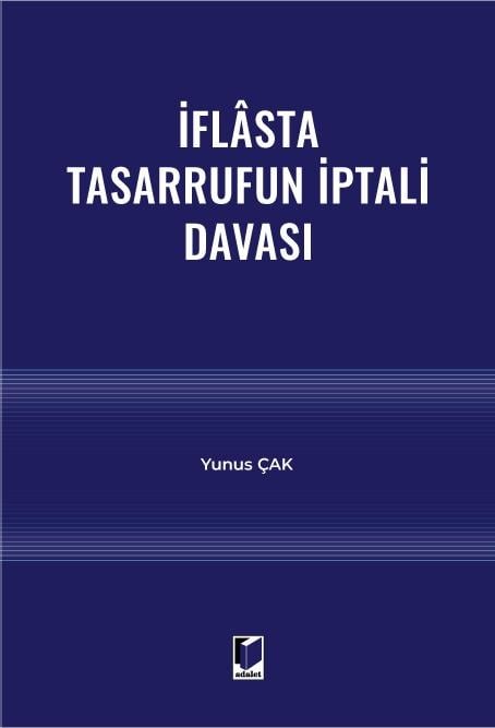 İflasta Tasarrufun İptali Davası