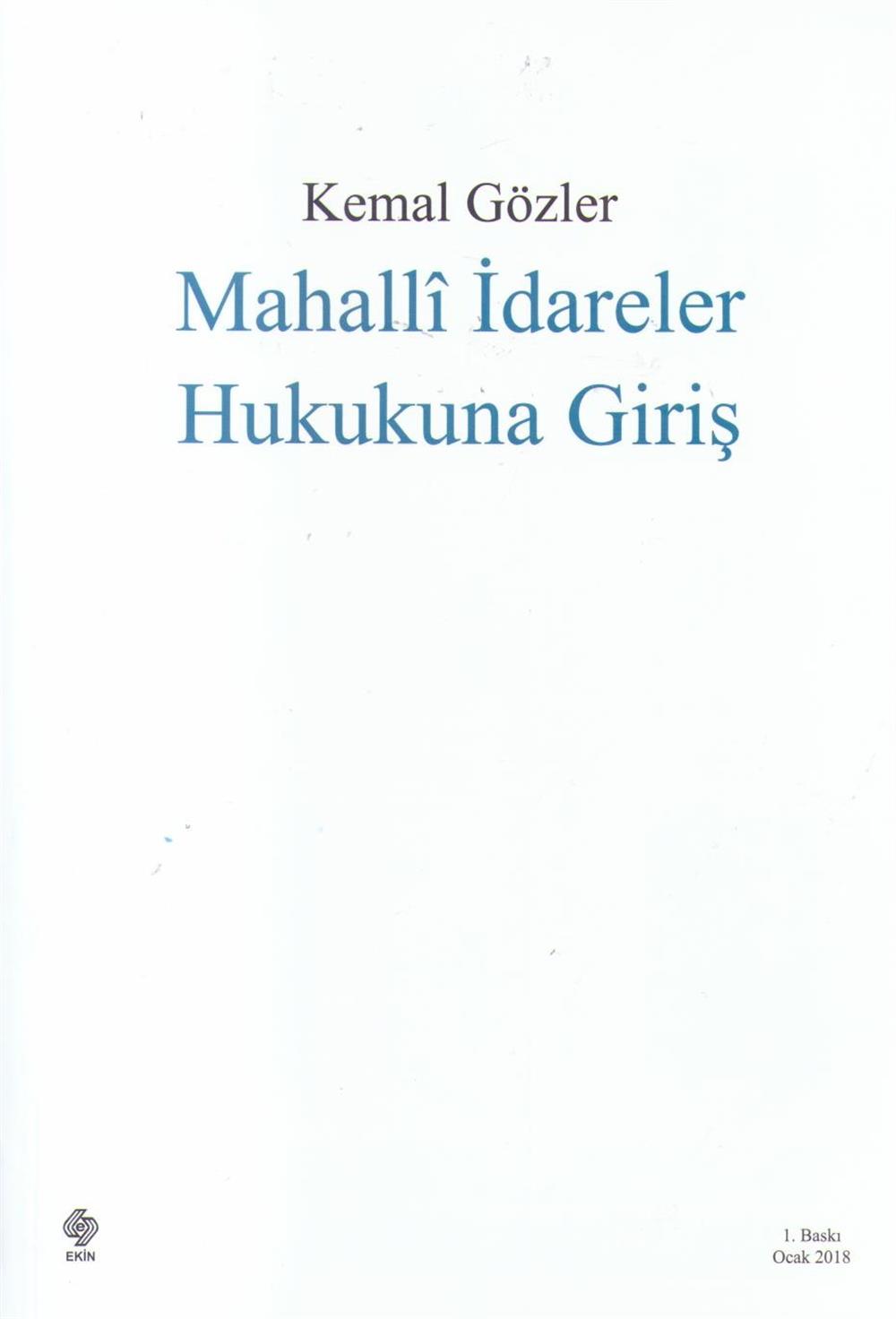 Mahalli İdareler Hukukuna Giriş