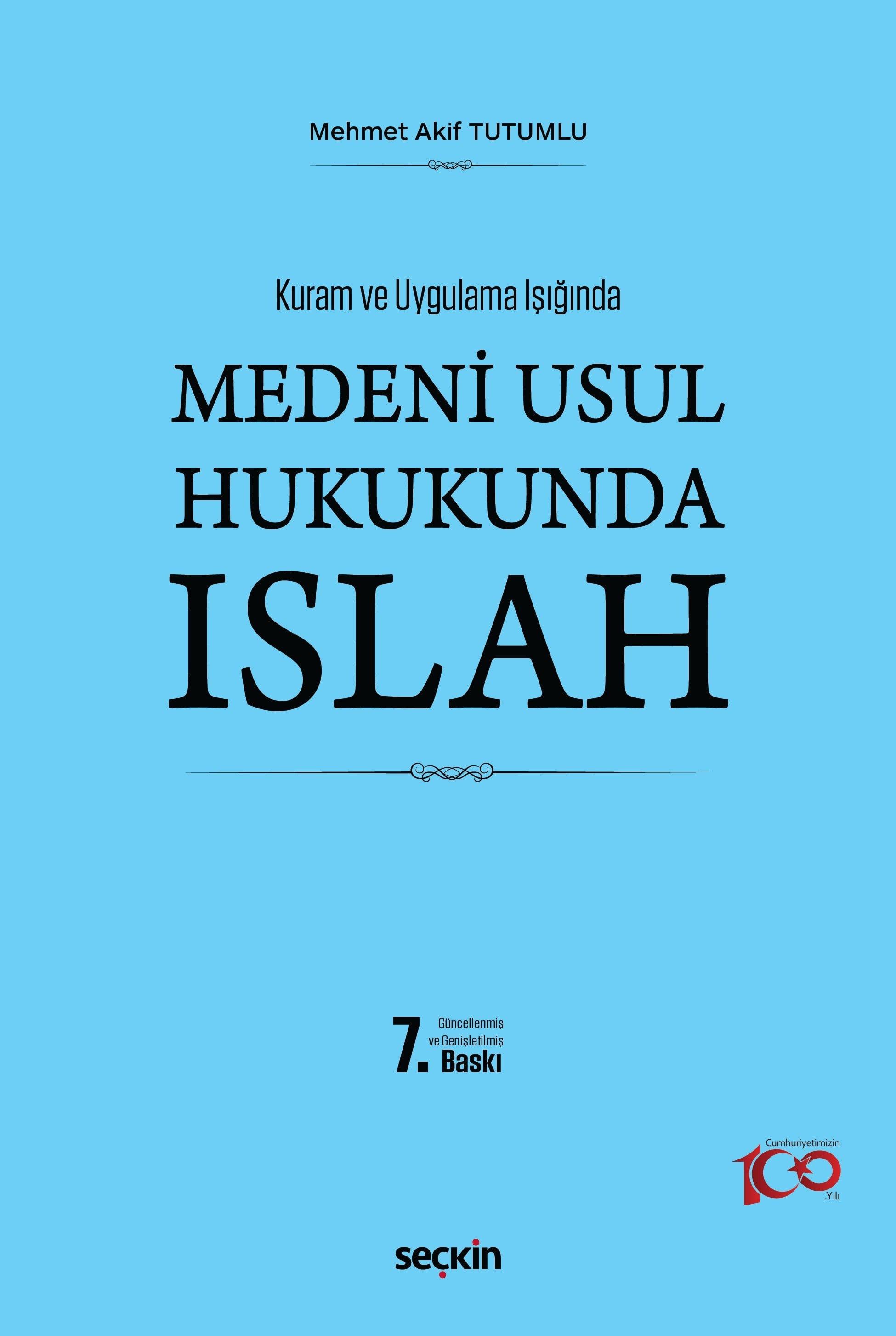 Medenî Usul Hukukunda Islah