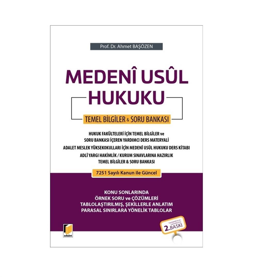 Medeni Usul Hukuku Temel Bilgiler & Soru Bankası