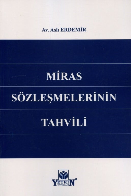 Miras Sözleşmelerinin Tahvili