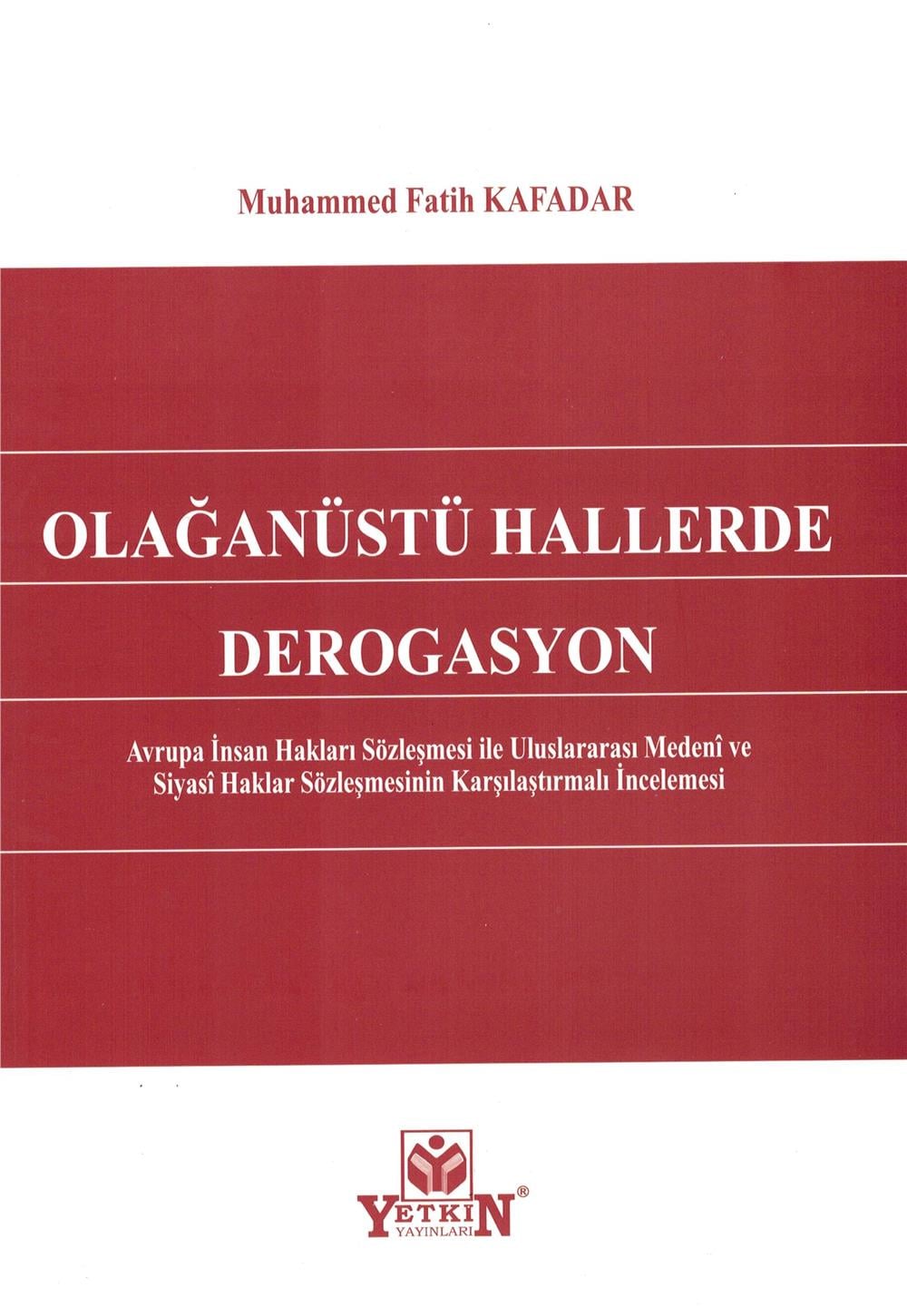 Olağanüstü Hallerde Derogasyon