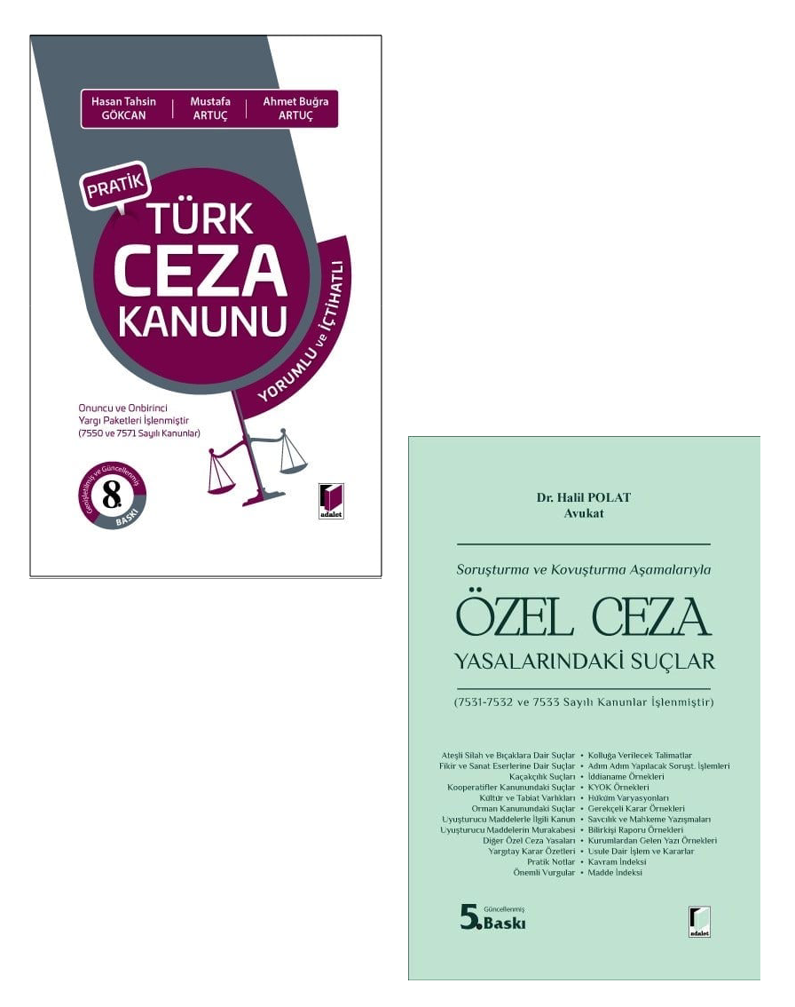 Pratik Türk Ceza Kanunu + Özel Ceza Yasalarındaki Suçlar Kampanya Seti
