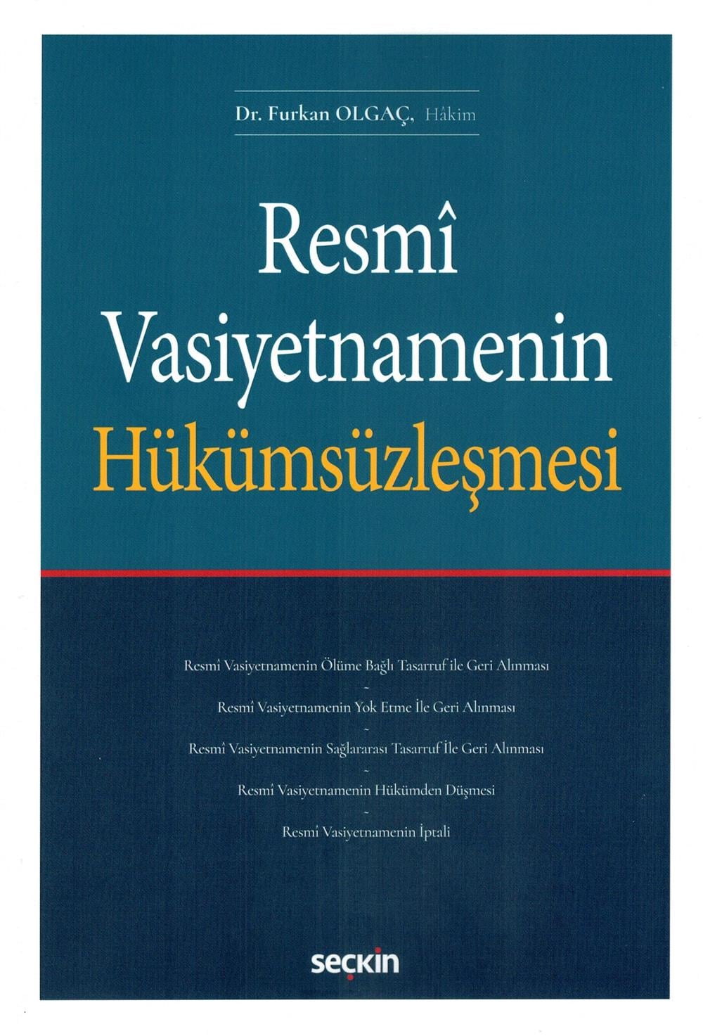 Resmi Vasiyetnamenin Hükümsüzleşmesi