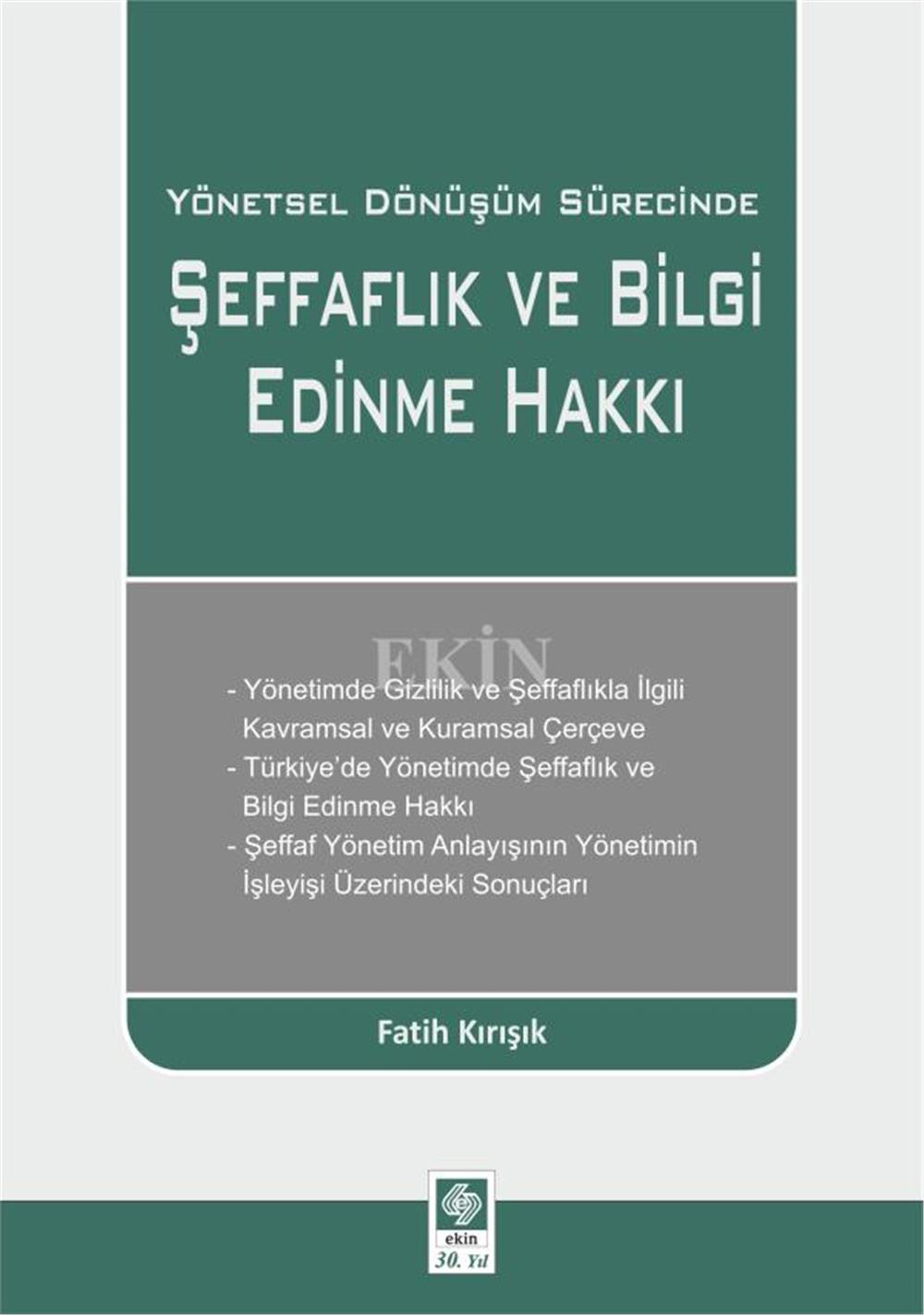 Şeffaflık ve Bilgi Edinme Hakkı